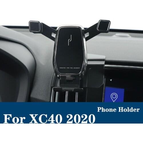 For volvo xc40 Car air vent Mobile phone stand high quality bracket holder Interior modification accessories Silver 1Pcs