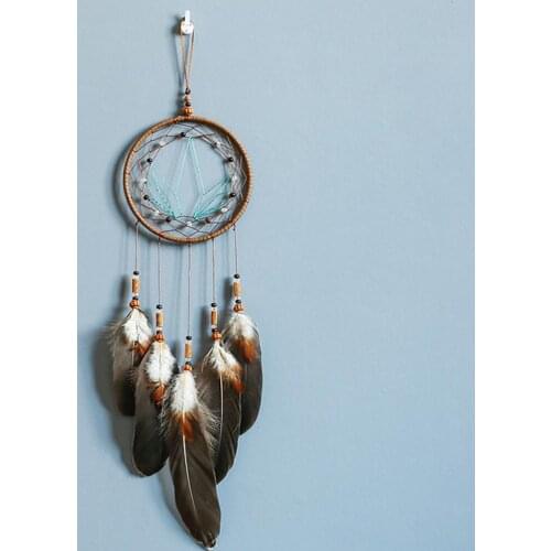 Hot Retro Pendant Handmade Dream Catcher Wind Chimes Home Hanging Craft Gift Dreamcatcher Ornament Hanging Bedroom Decoration