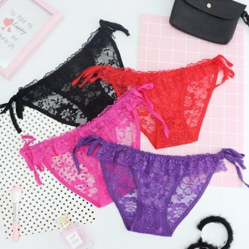 Sexy Bandage G String Thongs Women Panties Underwear Briefs Lace Transparent G-String Ropa Bragas Tangas Calcinhas