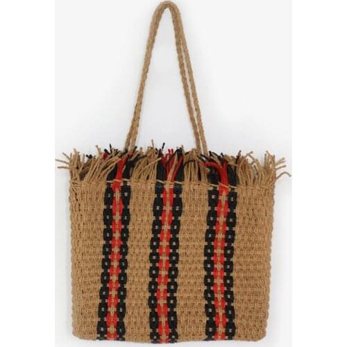 Womens Summer Bag Fashion Tassel Women Straw Bags Large Capacit Bohemia Beach Tote Bag Shoulder Bags Rattan Bag bolso mimbre