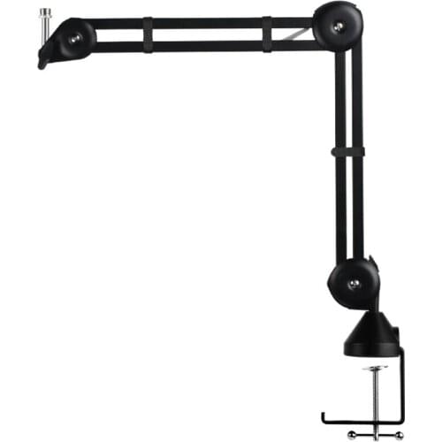 Heavy Duty Microphone Stand Adjustable Suspension Boom Scissor Arm Mount Stand Holder for Voice Recording(Small)