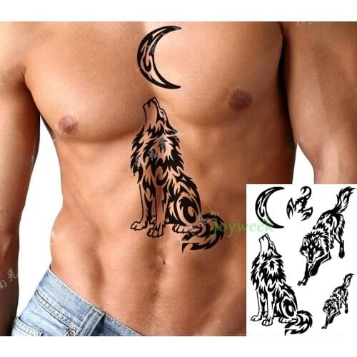 Waterproof Temporary Tattoo Sticker wolf totem tattoo tatto stickers flash tatoo fake tattoos for men women