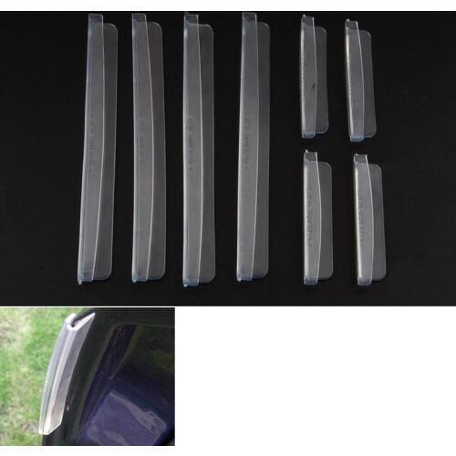 BBQ@FUKA 8X Transparent Soft Bumper Door Edge Guard Protector Anti-scratch Rubbing Strips For Universal Car
