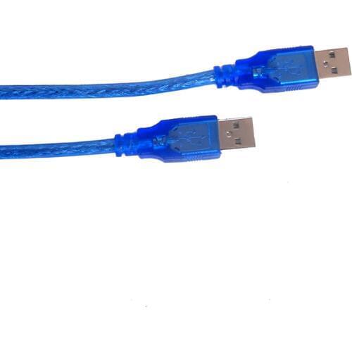 10pcs/lot USB 2.0 Type A Male to Male Cable Data Transfer USB2.0 Extension Cord 0.3m 0.5m 1m For Radiator Car Speaker Hard Disk