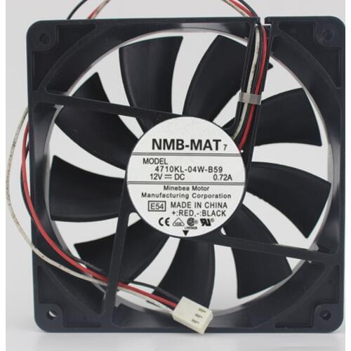 12025 12V 0.72A 4710KL-04W-B59 Stop alarm signal fan