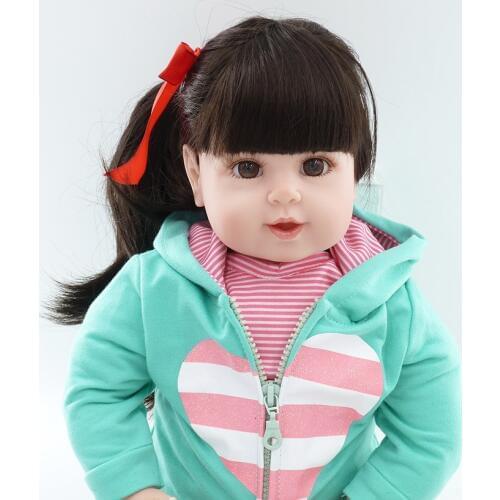 20"Doll Reborn Toys Soft Cloth Body Silicone Toddler Reborn Babies blue Clothing Full Set Girl Dolls Toys Christmas Gift Bonecas