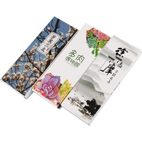 30pcs Kawaii Cartoon Paper Bookmark Page Holder Message Label Cards School And Office Suppliers Student Stationery