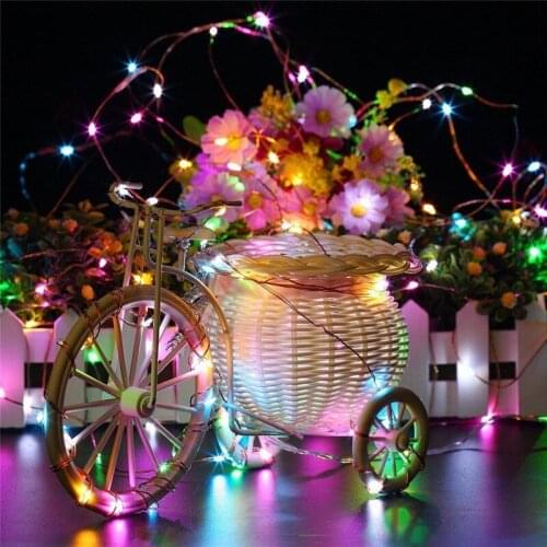 30pcs CR2032 String Light with Battery 20pcs 2m 20Led Micro Light On Silver Copper Wire for DIY Wedding Centerpiece 10pcs
