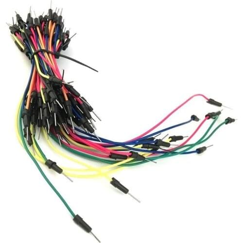 65PCS Of Solderless Flexible Breadboard Jumper Wire And Cable Bread Dedicated Patch Cord Cable Tie