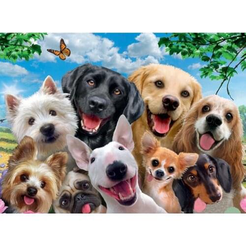 New product 5D DIY diamond painting full square/round diamond "Animal Dog" 3D embroidery cross stitch gift home decoration