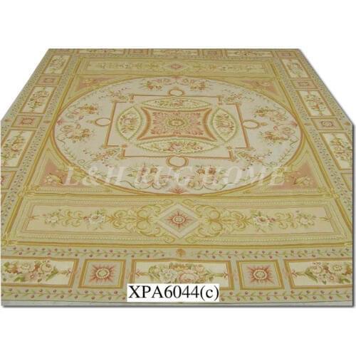 Free shipping 12.1'X14.8' French aubusson carpets European Style abusson hand weave carpets for home deocation