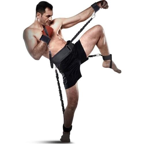 Workout Power 140lbs Resistance Band Boxing Endurance Agility Pull Rope Crossfit Rubber Band Basketball Training Resistance Rope