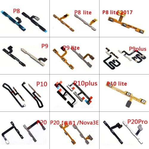 Original Power Flex For Huawei Ascend P8 P9 P10 P20 Lite Plus Pro Volume On Off Power Flex Cable Repair Part