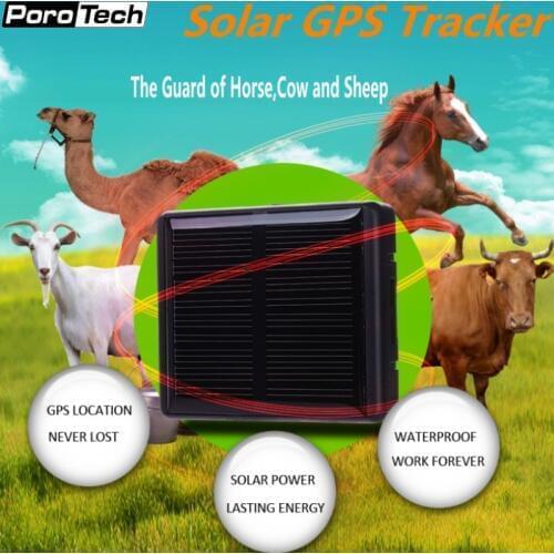10pcs/lot pet GPS tracker with solar panel anti-lost for Animal GPS global position free platform real time gsm gps tracking V26