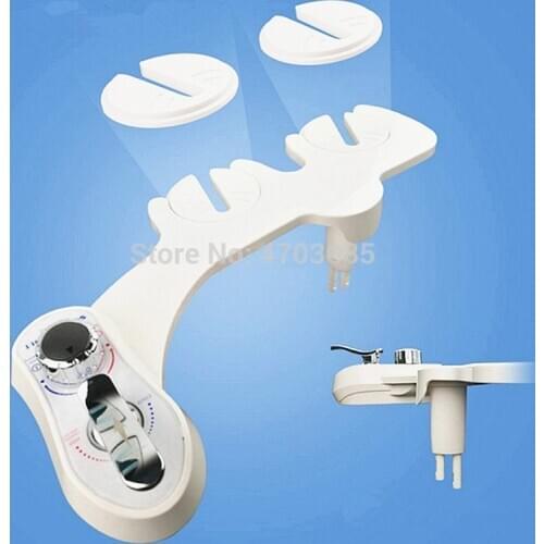 Cold water bidet with double nozzles,wash women hip ass non electric Toilet seat bidet,Feminine Hygien and Clean Butt Bidet