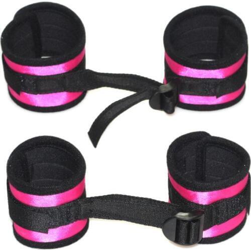 Sexy PU Leather Adjustable Bdsm Handcuffs Ankle Cuff Restraints Bondage sex toys for couples Restraints Exotic Accessories