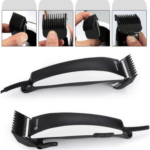 Kemei household professional hair clippers adjustable hair clippers power cord men hair clippers hair trimmer with EU plug
