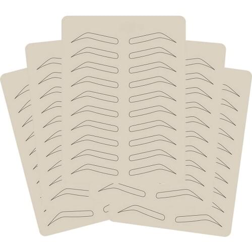 2/5/10/15/30 pcs Permanent Makeup Eyebrow Tattoo Practice Skin 20 X 15cm Microblading Fake Practice Skin for Tattoo Accessories