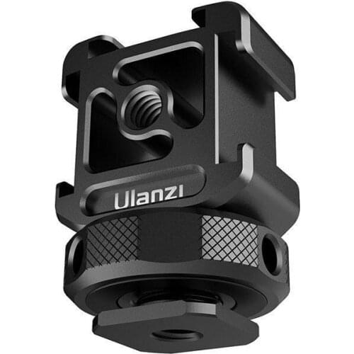 Three-head Hot Shoe Cold Shoe Mount Bracket Extension Microphone Fill Light Stand For DSLR Camera Accessories