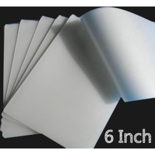 50 Sheets/Pack 6inch 70mic Hot Laminating Film Laminator Flim PET+EVA Material for Photo/Files/Card/Picture laminate pouches