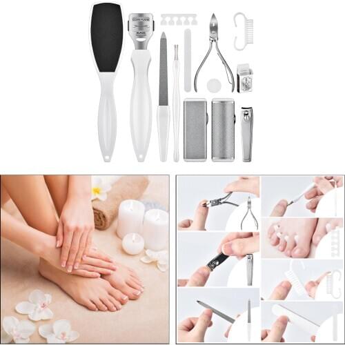 22 in 1 Pedicure Sets, Pedicure Kit Tools Nail Files Clipper Scraper Foot Care Rasp Callus Dead Skin Remover