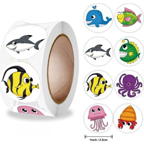 Stickers 50-500pcs Cute Cartoon Starfish Stickers Children Reward Label School Teacher Encouragement Sticker Stationery Decor