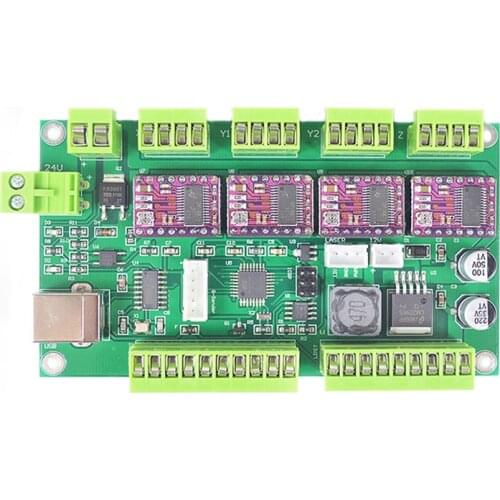 New 4 Axis GRBL USB CNC Controller Control Board Stepper Motor Driver Board For CNC Laser Engraving