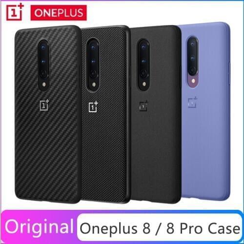 Official original Oneplus 8 Pro Case Nylon Bumper Case Sandstone Bumper Karbon Bumper Case Clear Bumper Case For Oneplus 8T