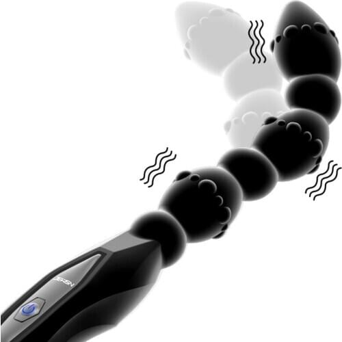 Lengthen Vibrator Anal Pull Beads USB Magnetic Charging Anal Plug 10 Speeds Vibration G Spot Stimulation Adult Gay Sex Toys