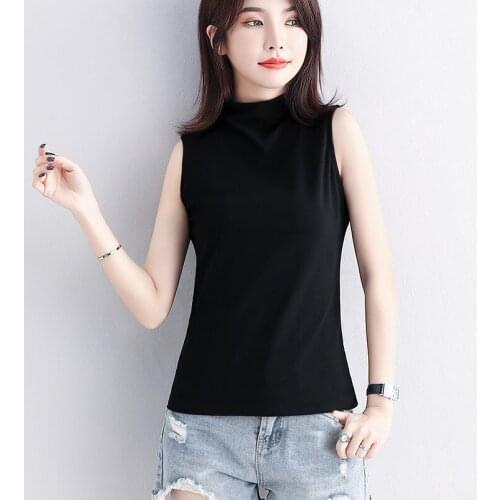 Womens Cotton Camis Solid color Female Slim Sleeveless Casual Vest Solid Color Crop For Ladies Fitness Vest Summer