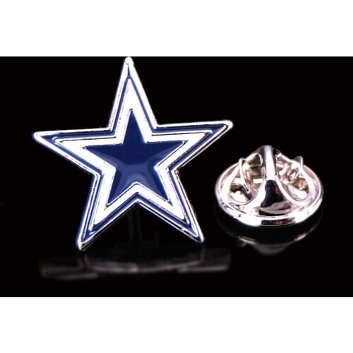 Lapel Pin Badges Blue Pentagram star Lapel Pin Badge Fashion Brooches Novelty Pin Mens jewelry accessorie wholesale