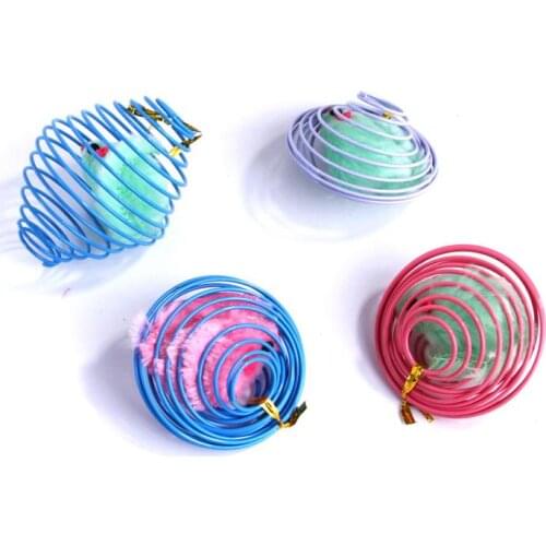 1pc Cat Toy Spring Prison Rat Adjustable Pet Toy Decorate Multipurpose Funny Cat Interactive Portable Cute For Home Outdoor