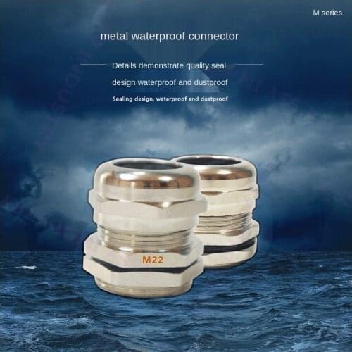 Freeshipping 1 Pcs Stainless Steel M12 M16 M18 M20 M22 M24 M27 M30 M32 M36 Waterproof Connector Cable Gland