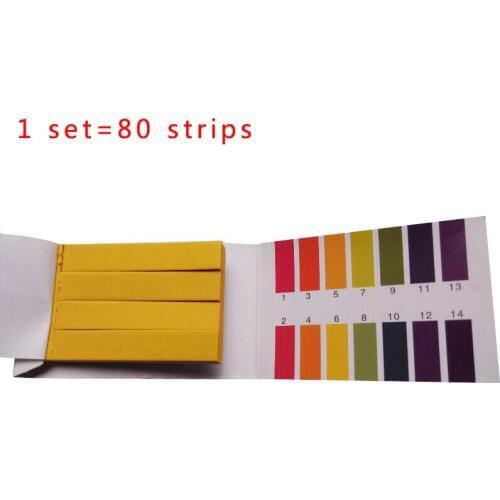 20 set pH test strips 80 Strips Full PH Meter PH Controller 1-14st Indicator Litmus Paper Water Soilsting Kit