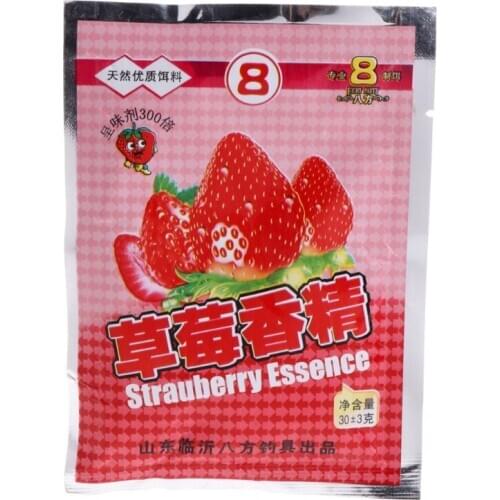 30G Strawberry Fishing Bait Flavors Powder Carp Bream Killer Food Addictive Lure
