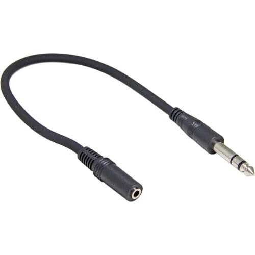 6.35mm 1/4" inch Stereo Plug Male to 1/4 Female Stereo Headphone Guitar Extension Cable Cord, 1ft/6ft/10ft/15ft