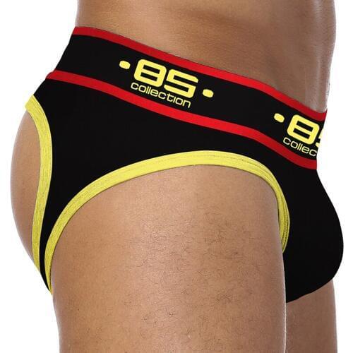 85 Brand sexy men underwear jockstrap briefs cueca male panties g string and thongs gay men underwear jocks breathable