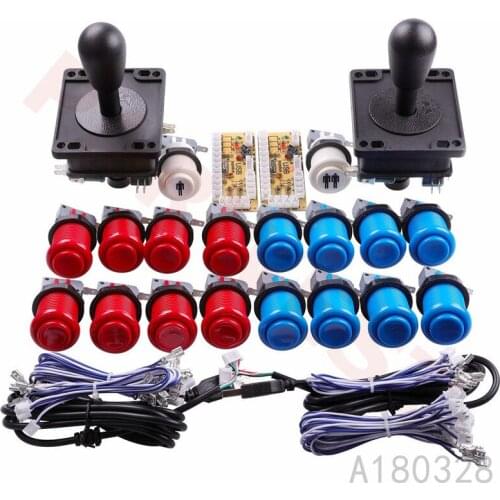 Jamma Arcade Cabinet DIY Kit Zero Delay USB Arcade controller To PC Connection The American style Joystick 4/8 way Push Buttons