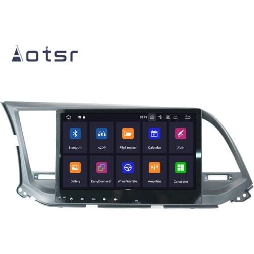 Car DVD Player Android 9.1 IPS GPS Navigation For Hyundai Elantra 2016 2017 2018 Head Unit Multimedia Player Tape Recorder