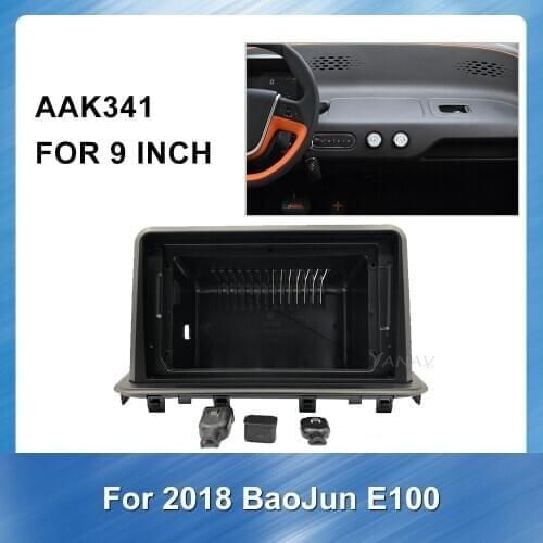 Car Stereo Receiver Frame Fascia Dash Panel For-Baojun E100 2018 Car Radio Audio Panel Mounting Dash Installation Trim Kit Frame