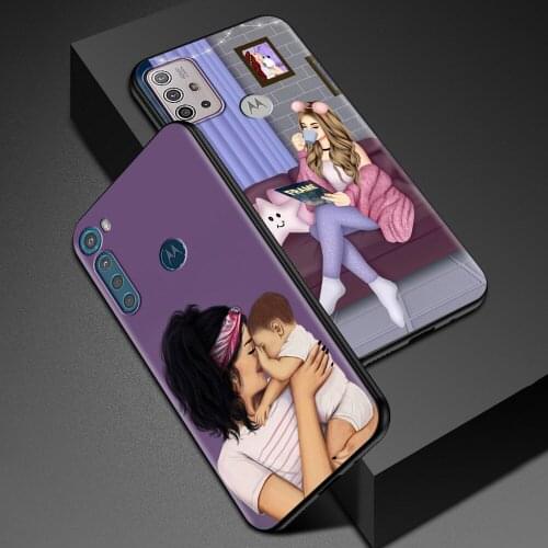 Case For Motorola Moto G30 G Stylus G9 Play G8 Power Lite G10 E6s One Fusion Plus Hyper Edge Shell Super Dad Mom