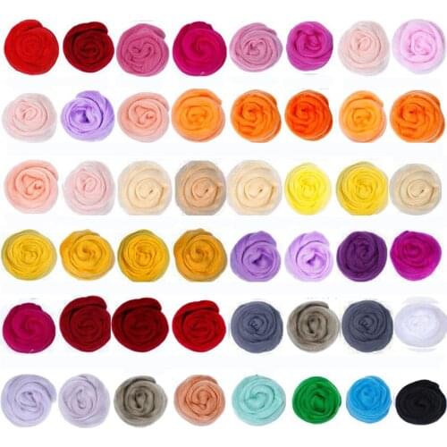 Diy 66S Wool Material Handicraft Toy For Children Colorful Woolen Felt Poking Le Adult Kids Fleece Handmade Accesorries Doll