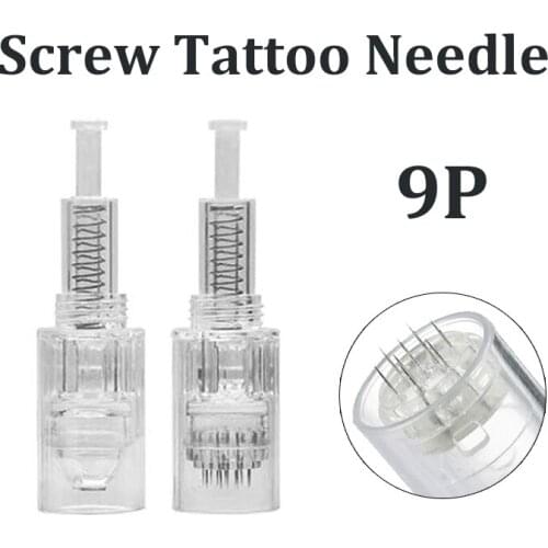 50p Screw Tattoo Needle Cartridge for Derma Pen Nano 9 Pin 12 Pin 36 Pin 42 Pin Micro Needle Replacement Derma Tattoo Needle