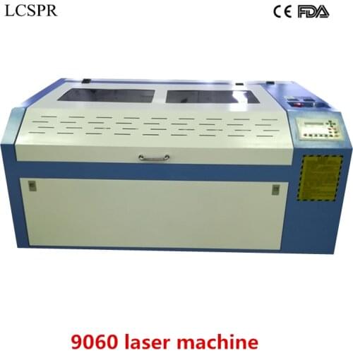 RECI W2 100W laser machine CO2 6090 or 9060 RUIDA laser cutting machine with CW5000 water chiller