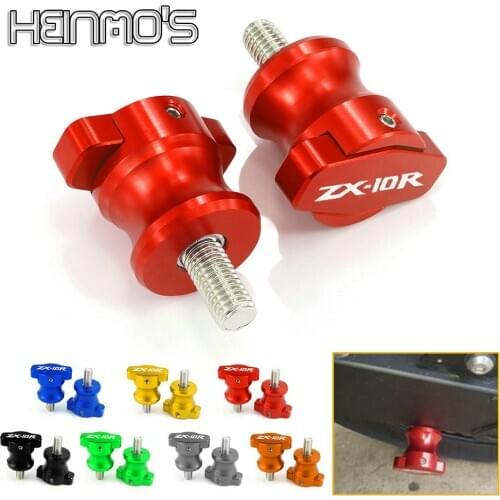 Motorcycle Support Stand Screws Swingarm Spools Stand Screws Accessories For Kawasaki ZX-10R 2004 2005 2006 2007 2008 2009 2010