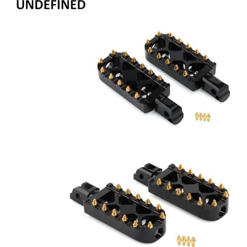 MX Wide Foot Pegs Motorcycle CNC Black Fat Driver Passenger footrests pedals For Harley Softail 18-later FXBR FXBRS FXBB FXLR