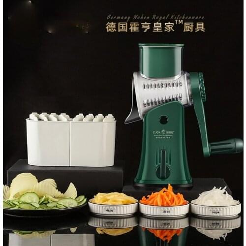Vegetable Slicer Multifunctional Vegetable Cutter Household Potato Shredder Kitchen Drum Slicer Onion Grater Turkish Kitchenware