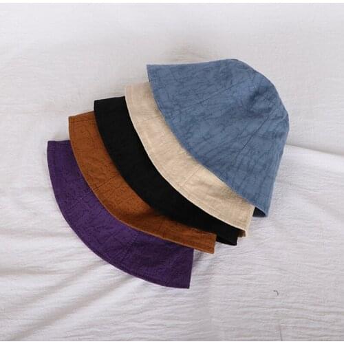 Summer Fashion Hip Hop Bucket Hat Women Streetwear Sun Caps Black Summer Print Panama Outdoor Fisherman Hats PJ342