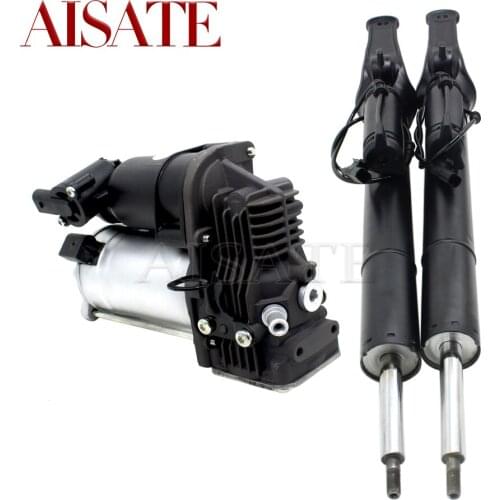 For Mercedes Benz GL ML X164 W164 2pcs Front Air Suspension Shock Strut With ADS+1PCS Air Compressor Pump 1643201204 1643206013