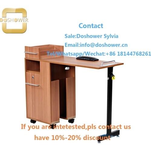Transportables nail table with slow drying acrylic powder for manicure table extra table